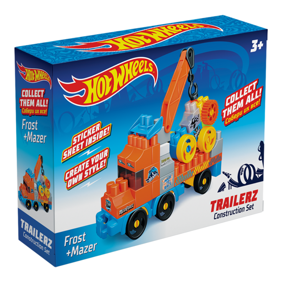Детский развивающий конструктор Bauer Hot Wheels Серия Trailerz Frost + Mazer 3+ Детский развивающий конструктор Bauer Hot Wheels Серия Trailerz Frost + Mazer 3+