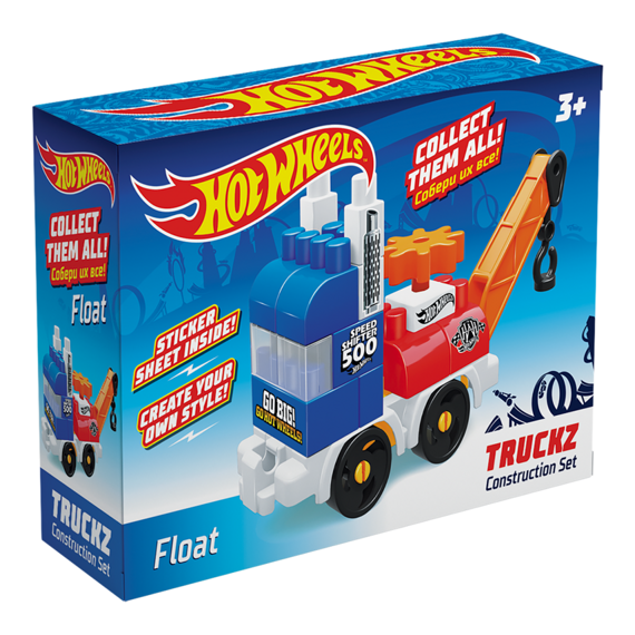 Детский развивающий конструктор Bauer Hot Wheels Серия Truckz Floаt 3+ Детский развивающий конструктор Bauer Hot Wheels Серия Truckz Floаt 3+