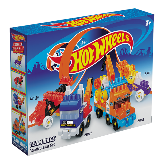 Детский развивающий конструктор Bauer Набор из 4х машин "Hot Wheels" в коробке 3+ Детский развивающий конструктор Bauer Набор из 4х машин "Hot Wheels" в коробке 3+